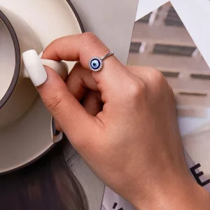 Otwarte pierścienie Typu Pandora diabelskie oko - BSR254