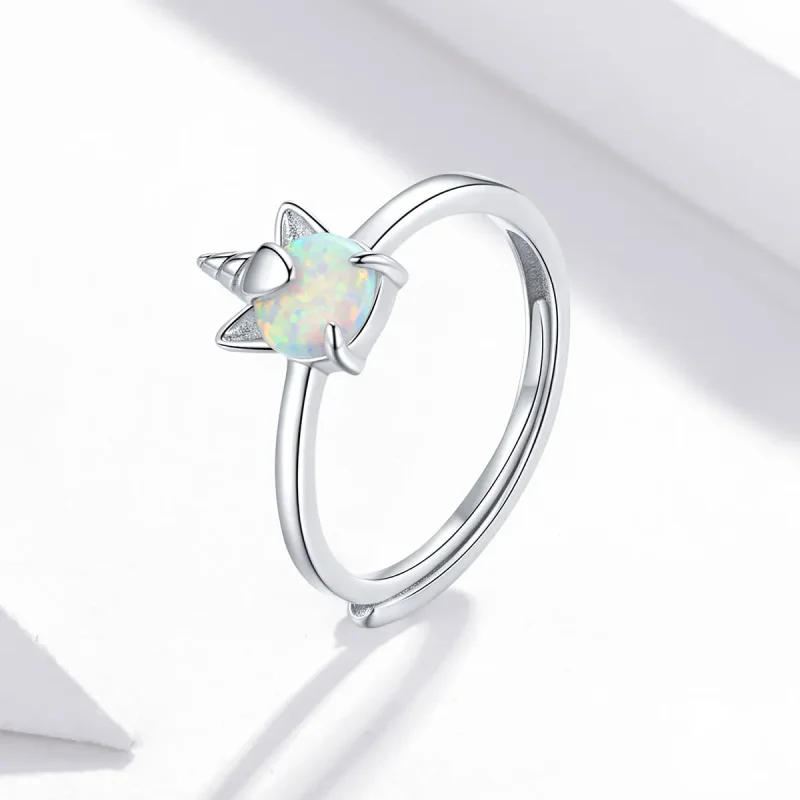 (zdjęcie do) Otwarte pierścienie Typu Pandora Fantasy Unicorn - SCR684 - Wyświetl 2