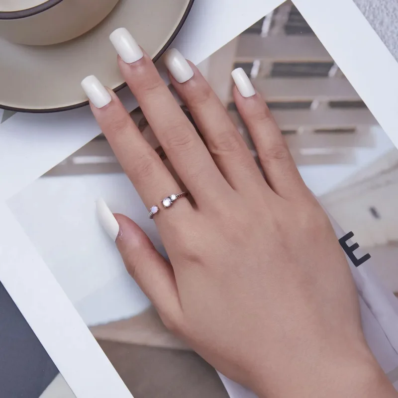 (zdjęcie do) Otwarte pierścienie Typu Pandora Klejnot Twist - SCR839 - Wyświetl 4