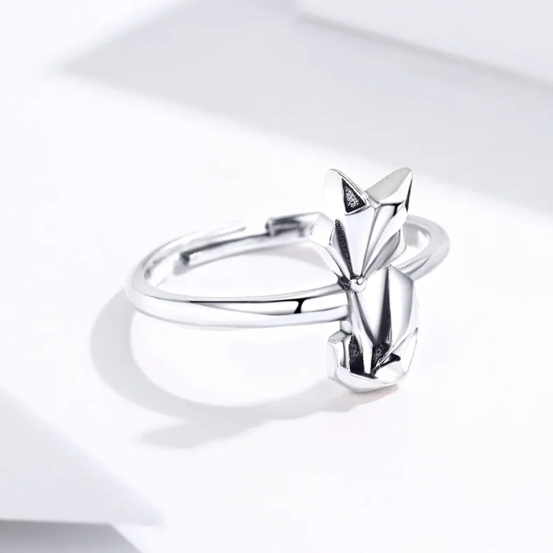 (zdjęcie do) Otwarte pierścienie Typu Pandora Lis origami - SCR560 - Wyświetl 2