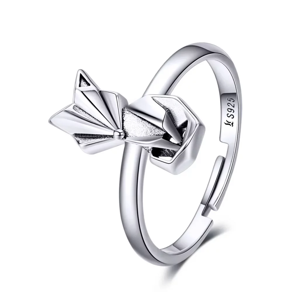 Otwarte pierścienie Typu Pandora Lis origami - SCR560