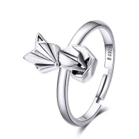 Otwarte pierścienie Typu Pandora Lis origami - SCR560
