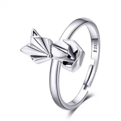 Otwarte pierścienie Typu Pandora Lis origami - SCR560