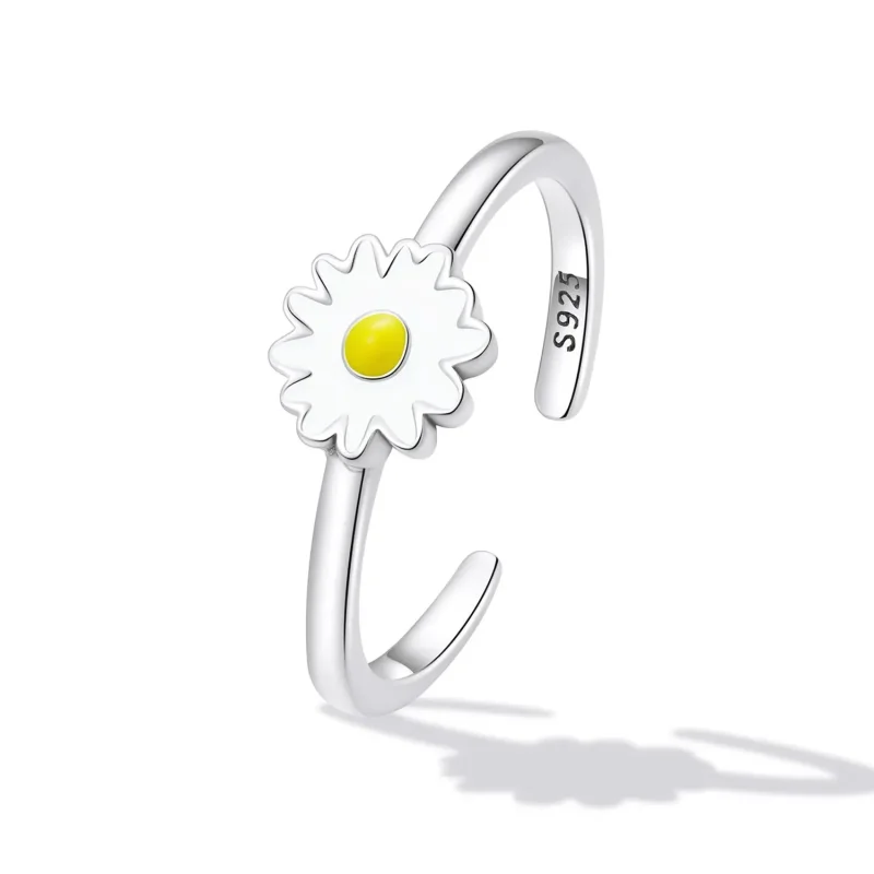 (zdjęcie do) Otwarte pierścienie Typu Pandora Mała Daisy - SCR811 - Wyświetl 2