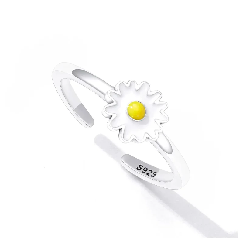 (zdjęcie do) Otwarte pierścienie Typu Pandora Mała Daisy - SCR811 - Wyświetl 3