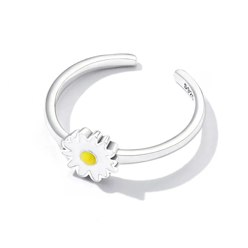 (zdjęcie do) Otwarte pierścienie Typu Pandora Mała Daisy - SCR811 - Wyświetl 5