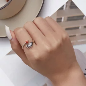 Otwarte pierścienie Typu Pandora Ręka Czaszki - SCR876