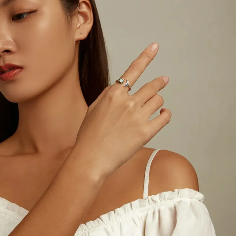 (zdjęcie do) Otwarte pierścienie Typu Pandora Słońce, Księżyc, Gwiazdy - SCR796 - Wyświetl 7