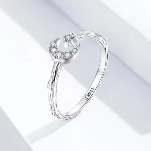 Otwarte pierścienie Typu Pandora Vintage gwiazda księżyc - SCR638