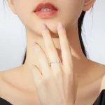 Otwarte pierścienie Typu Pandora Vintage gwiazda księżyc - SCR638