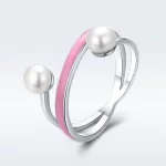 Pierścionek Typu Pandora Elegancka geometria - SCR234