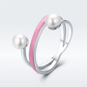 Pierścionek Typu Pandora Elegancka geometria - SCR234