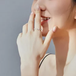 Pierścionek Typu Pandora Korona kwiatowa - SCR625