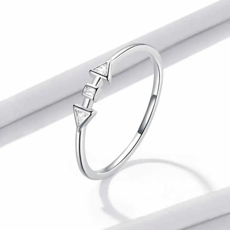 (zdjęcie do) Pierścionek Typu Pandora Minimalistyczne - Strzałki - BSR207-A - Wyświetl 2