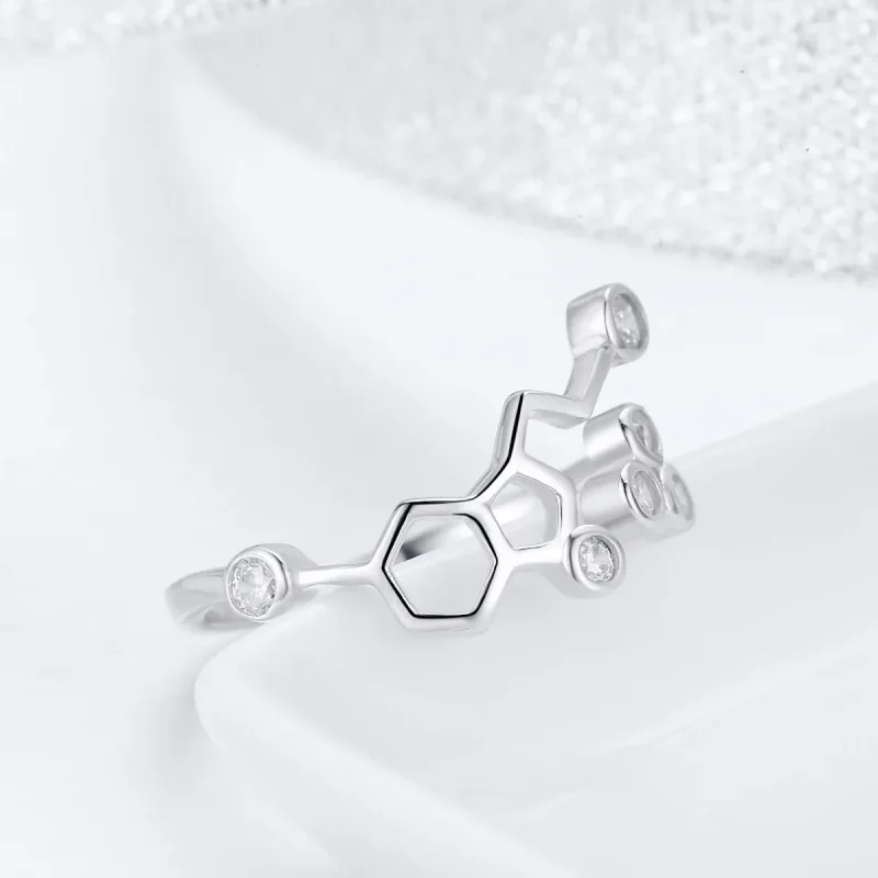 (zdjęcie do) Pierścionek Typu Pandora Plaster miodu - SCR433 - Wyświetl 4
