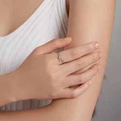 Pierścionek Typu Pandora Szczęśliwa notatki - SCR727