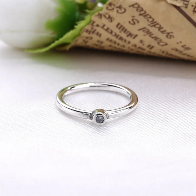 (zdjęcie do) Morning Star, Silver ring, 14k, 0.03ct TW h/vs diamond - 190213D - Pierścionki P - Wyświetl 2