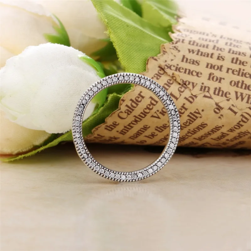 (zdjęcie do) Srebrny Pierścionek Logo Pandora 197437CZ - Wyświetl 2