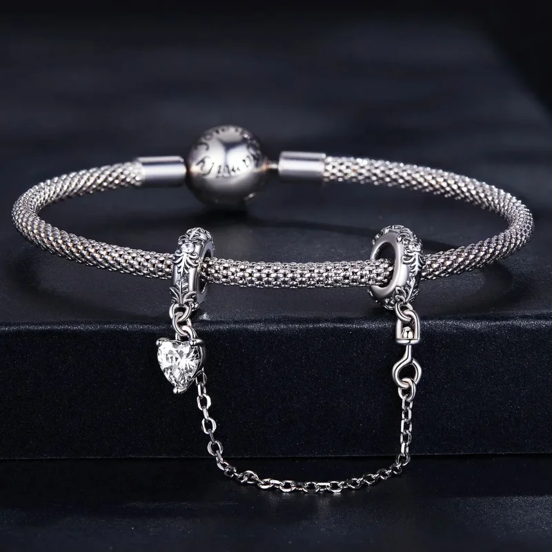 (zdjęcie do) Łańcuszek zabezpieczający Typu Pandora wzór retro - SCC2407 - Wyświetl 3