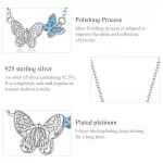 Zestaw biżuterii Dwutonową Motyl - SET007