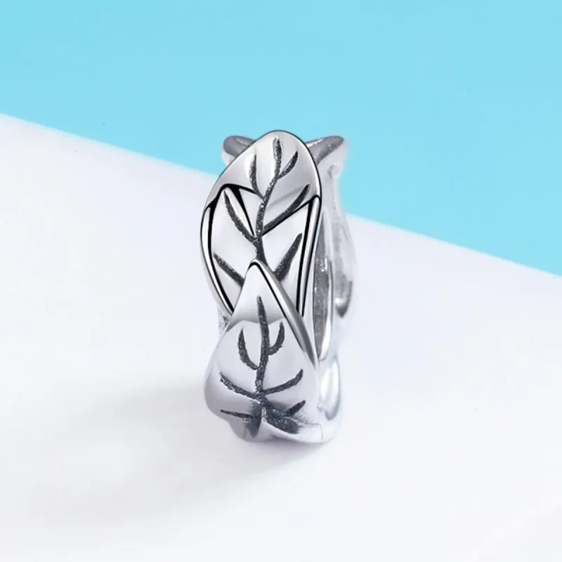 (zdjęcie do) Separator Typu Pandora Białe liście - SCC597 - Wyświetl 3