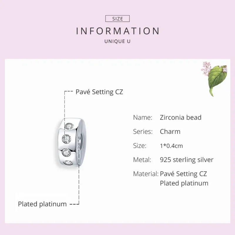 (zdjęcie do) Separator Typu Pandora Cyrkonia - BSC165 - Wyświetl 7