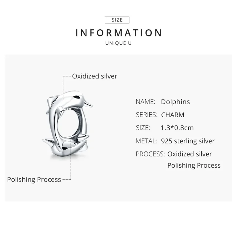 (zdjęcie do) Separator Typu Pandora Delfiny - BSC296 - Wyświetl 8