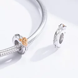 Separator Typu Pandora Dwutonową Kochanka Róża Kwiaty - BSC146