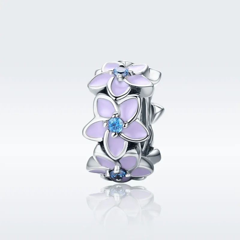 (zdjęcie do) Separator Typu Pandora Fioletowe kwiaty - SCC601 - Wyświetl 2