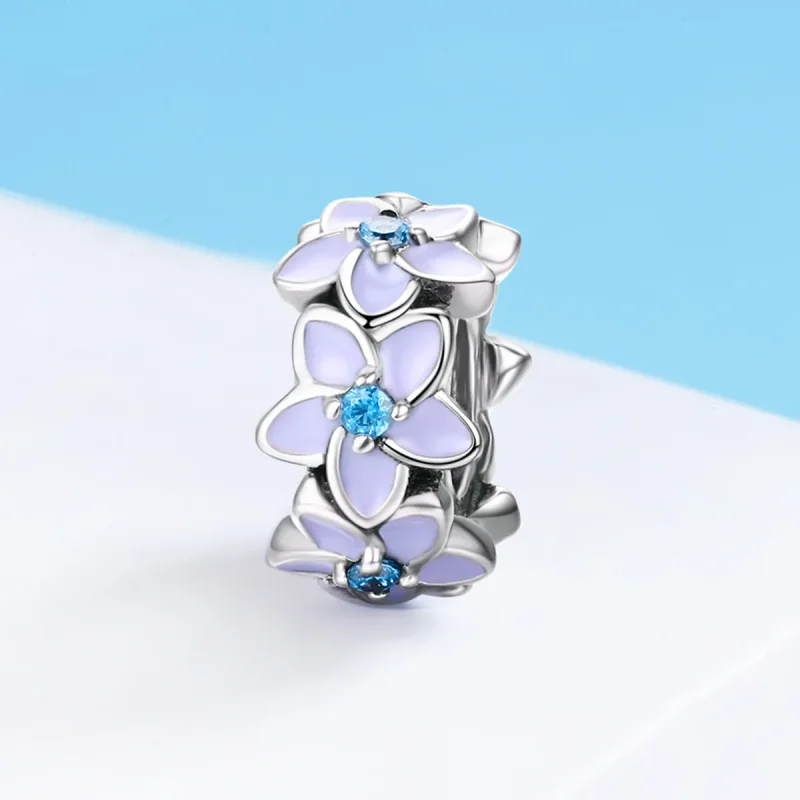 (zdjęcie do) Separator Typu Pandora Fioletowe kwiaty - SCC601 - Wyświetl 3