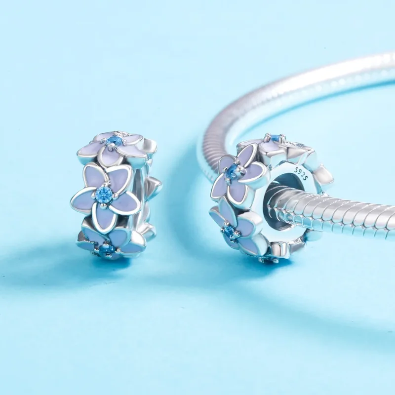 (zdjęcie do) Separator Typu Pandora Fioletowe kwiaty - SCC601 - Wyświetl 5