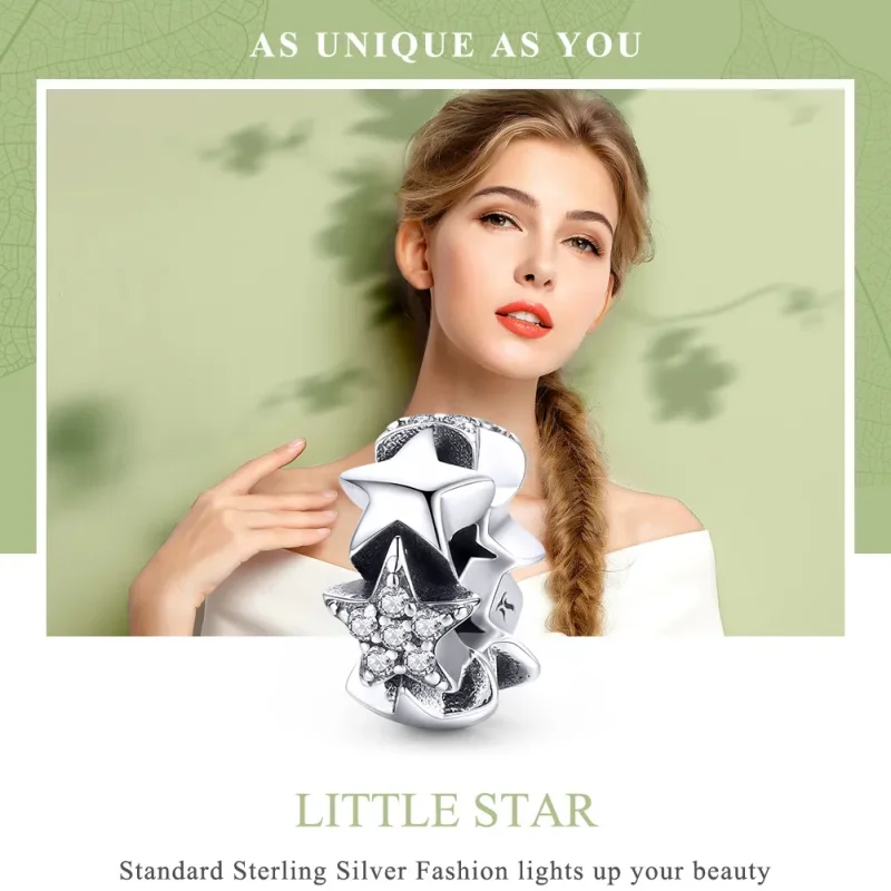 (zdjęcie do) Separator Typu Pandora little Stars - SCC929 - Wyświetl 6