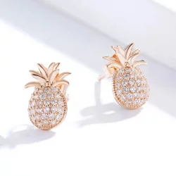 Kolczyki sztyfty Typu Pandora Ananas - SCE803
