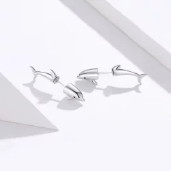 Kolczyki sztyfty Typu Pandora Delfin - BSE184
