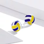 Kolczyki sztyfty Typu Pandora Dynamiczna siatkówka - SCE902