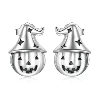 Kolczyki sztyfty Typu Pandora Halloweenowa dynia - BSE537