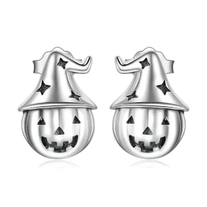Kolczyki sztyfty Typu Pandora Halloweenowa dynia - BSE537