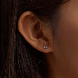 Kolczyki sztyfty Typu Pandora Kolorowy Chrząszcz - BSE560