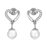 Kolczyki sztyfty Typu Pandora Koraliki Love Shell-Eleganckie - BSE552