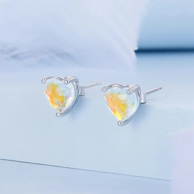 (zdjęcie do) Kolczyki sztyfty Typu Pandora Love Symphony Glass - BSE713 - Wyświetl 2