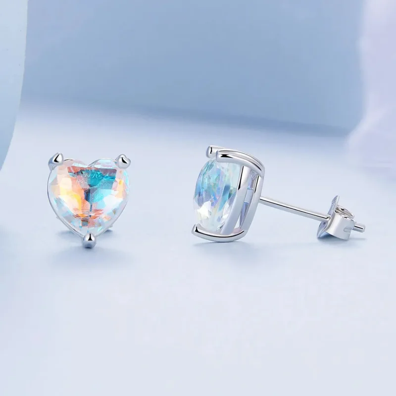 (zdjęcie do) Kolczyki sztyfty Typu Pandora Love Symphony Glass - BSE713 - Wyświetl 3