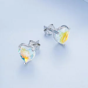 Kolczyki sztyfty Typu Pandora Love Symphony Glass - BSE713