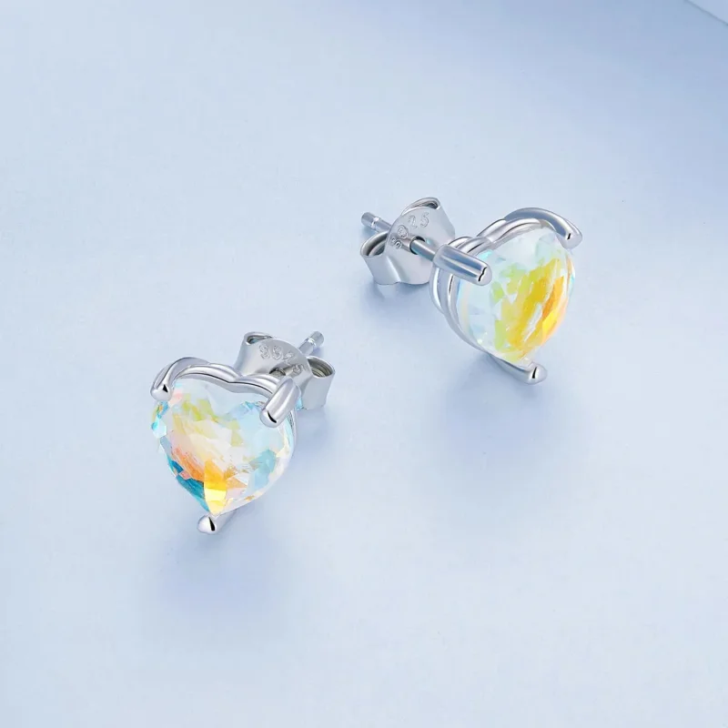 (zdjęcie do) Kolczyki sztyfty Typu Pandora Love Symphony Glass - BSE713 - Wyświetl 4
