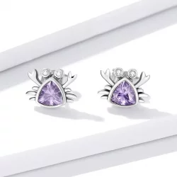 Kolczyki sztyfty Typu Pandora Mini Krab - BSE572