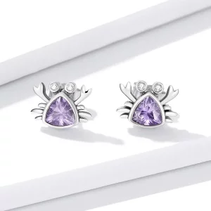 Kolczyki sztyfty Typu Pandora Mini Krab - BSE572