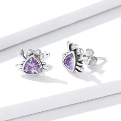 Kolczyki sztyfty Typu Pandora Mini Krab - BSE572