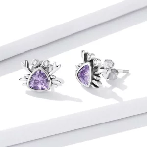 Kolczyki sztyfty Typu Pandora Mini Krab - BSE572