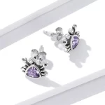 Kolczyki sztyfty Typu Pandora Mini Krab - BSE572