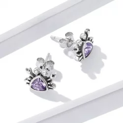 Kolczyki sztyfty Typu Pandora Mini Krab - BSE572