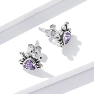 Kolczyki sztyfty Typu Pandora Mini Krab - BSE572